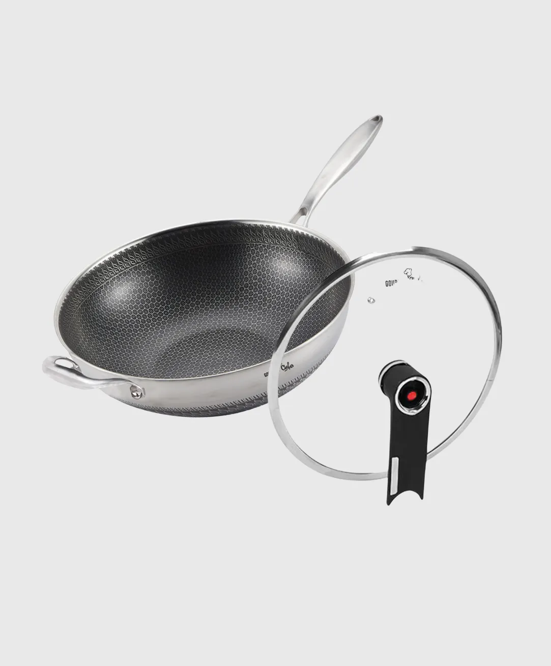 Gourmet Chef Honeycomb Wok 36cm